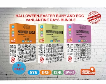 Halloween, Easter, Valentine's Day Wall Art Decor vector file for laser cutting ( dxf , svg , cdr , dwg ) Metalic & Wood CNC machine!