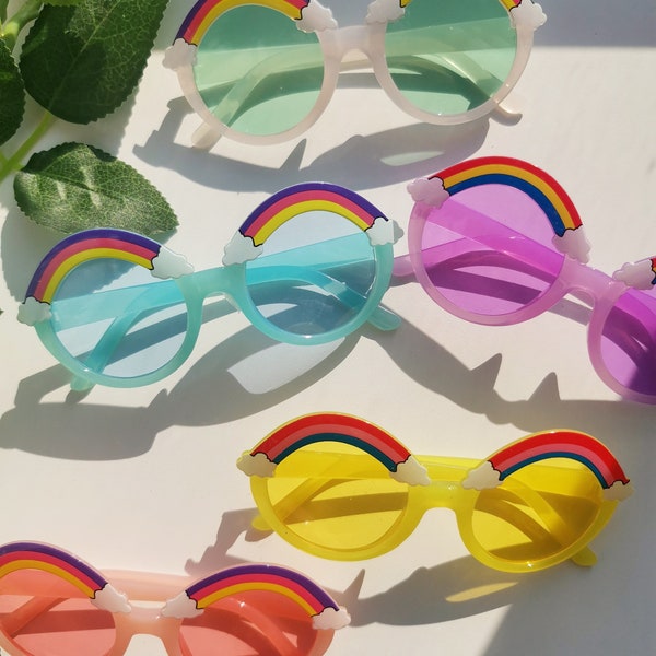 Rainbow Cloud Sunglasses | birthday gifts | children's gift | Kids Accessories | Coloured sunglasses | toddler sunglasses | Rainbow glasses