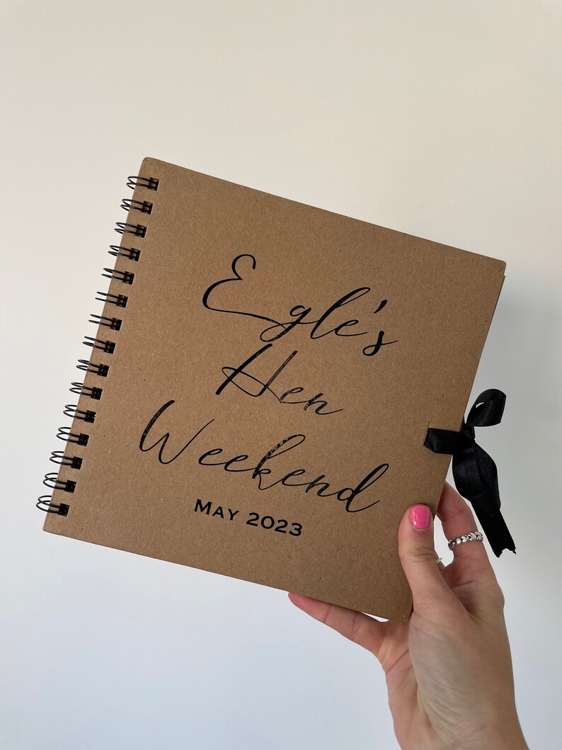 Personalised Hen Party Scrapbook Hen Party Favours Hen Weekend Memory