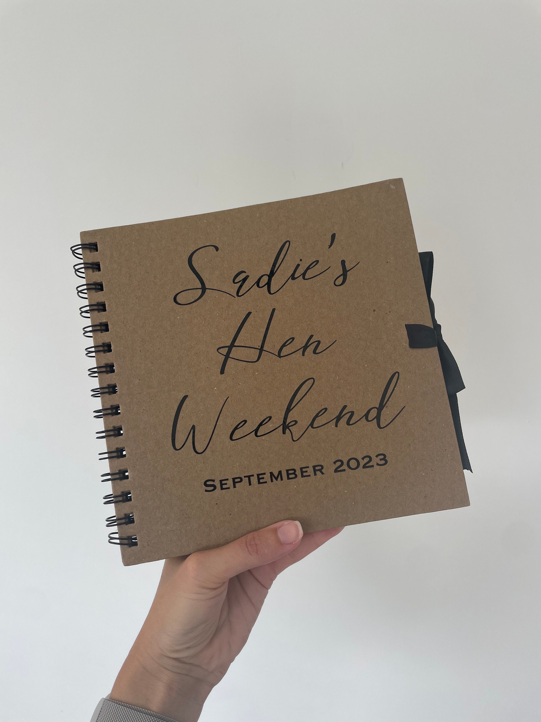 Personalised Hen Party Scrapbook Hen Party Favours Hen Weekend Memory