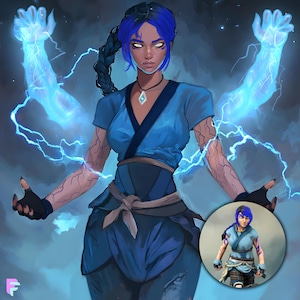 Custom Hero Forge-personageportret | DnD miniatuur tafel-RPG | TTRPG Dungeons and Dragons fantasie personage cadeau DM gamer gepersonaliseerd