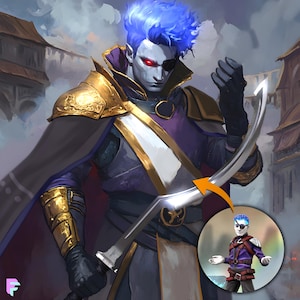 Custom Character Portrait | Heroforge | DnD Miniature Tabletop RPG | TTRPG Dungeons and Dragons Mini Fantasy Custom Character Commission