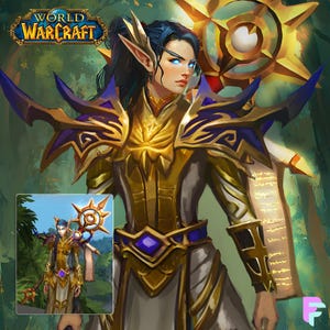 Custom fantasy-personagekunst, gepersonaliseerde digitale commissie, portret gamepersonage voor DND, BG3, FFXIV voor Dungeons and Dragons-campagne afbeelding 4