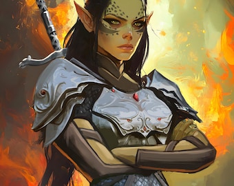 Custom DND Character Commission | D&D Portrait Art, Fantasy RPG Illustration, Digital TTRPG Character Drawing, Personalized Gift