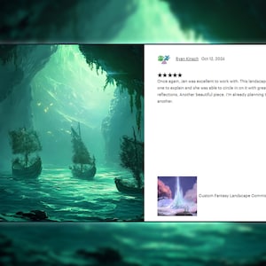 Custom Fantasy Landscape Commission - Fantasy Novel World Background Artwork - Custom Book Cover Art for Authors - DnD Campaign Setting image 7