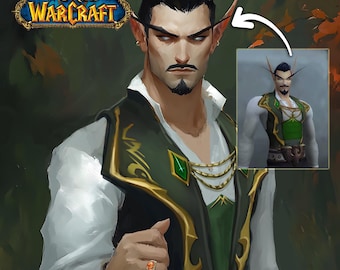 RPG Character Art Commission, Custom World of Warcraft Character Art, MMORPG Character Art, WoW Gaming Art, Digital Character FFXIV Gift