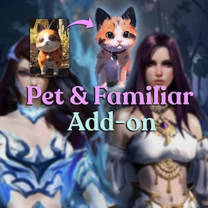 Pet / Familiar Add-on for Custom Portraits
