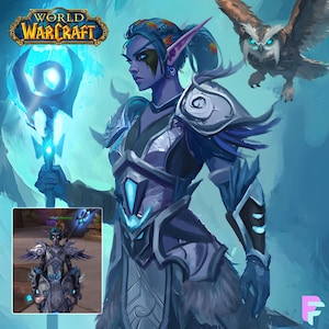 Custom Fantasy Character Art, Personalized Digital Commission, Game Character Portrait for DND, BG3, FFXIV for Dungeons and Dragons Campaign