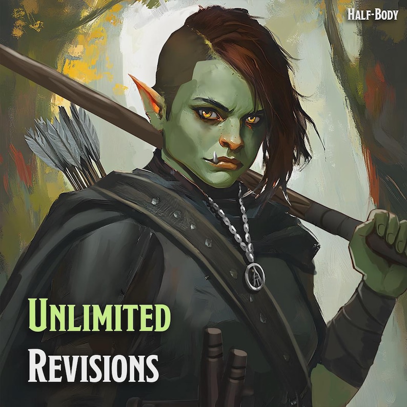 Arte de personajes de fantasía OC / Encargo de personajes originales / Dungeons and Dragons, World of Warcraft, Baldur's Gate 3, Final Fantasy, Pathfinder imagen 16