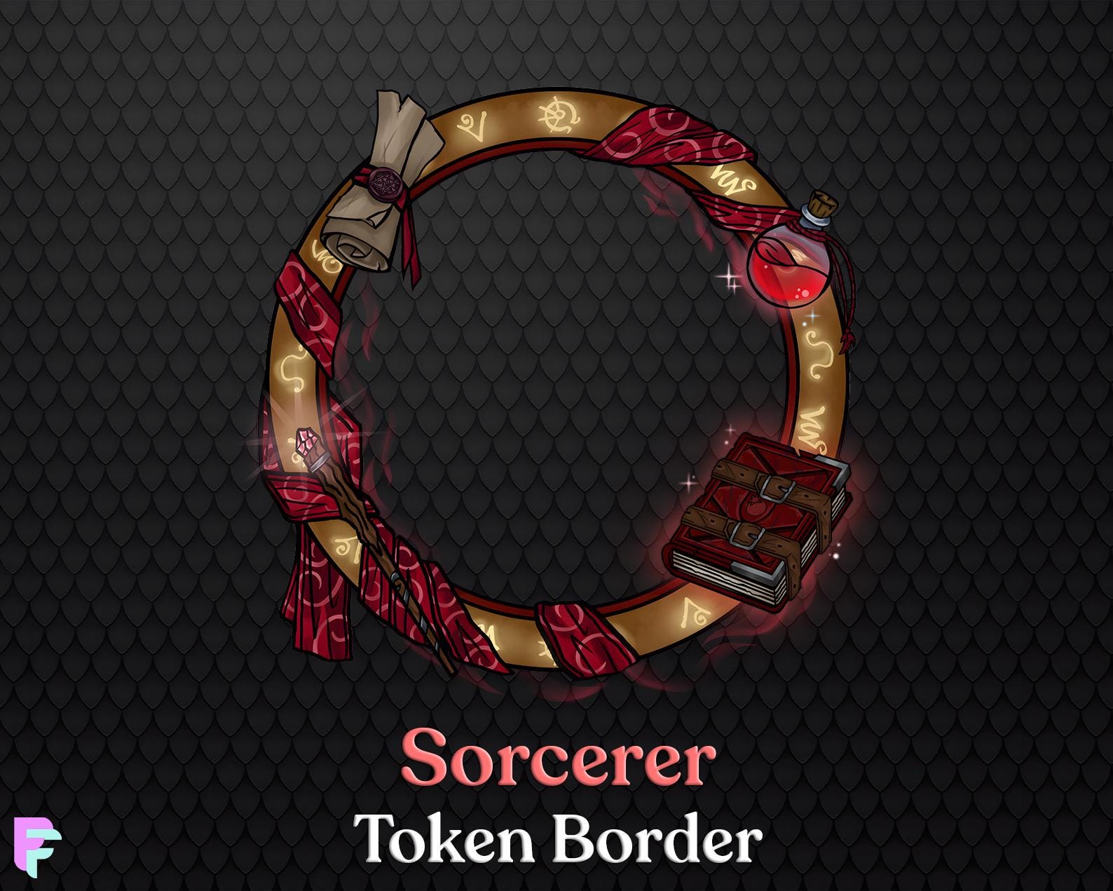 Sorcerer D&D Token Border Pack | Digital Token Frame for Pathfinder ...