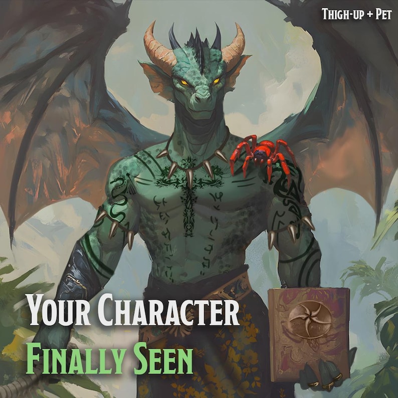 Arte de personajes de fantasía OC / Encargo de personajes originales / Dungeons and Dragons, World of Warcraft, Baldur's Gate 3, Final Fantasy, Pathfinder imagen 17