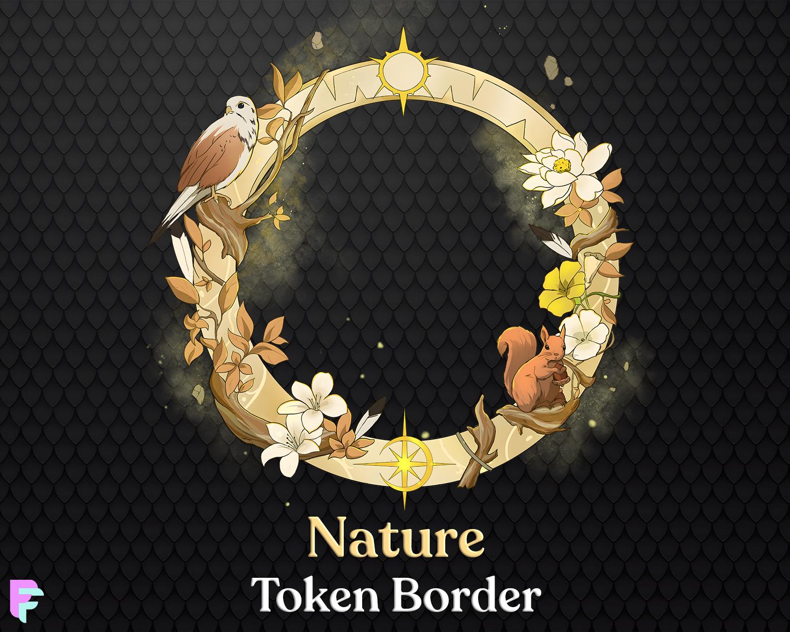 Nature D&D Token Border | Digital Token Frame for Pathfinder/foundry ...