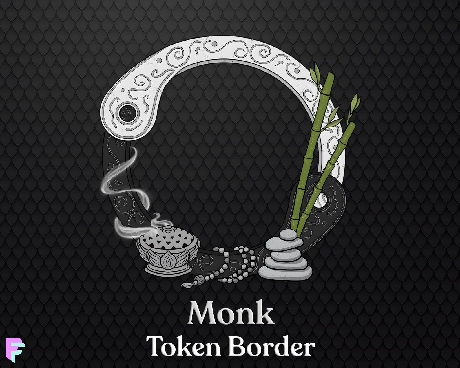 Pathfinder Program Borders Monk D&D Token Border | Digital Token Frame for Pathfinder/foundry Vtt ...