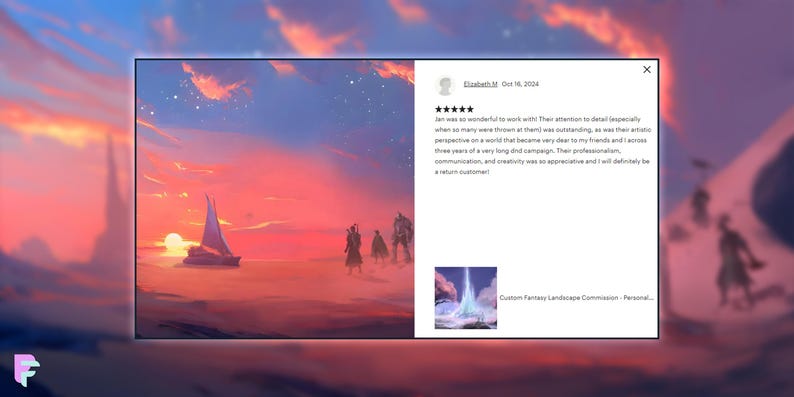 Custom Fantasy Landscape Commission - Fantasy Novel World Background Artwork - Custom Book Cover Art for Authors - DnD Campaign Setting image 2