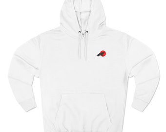 Sudadera con capucha de polar de tres paneles