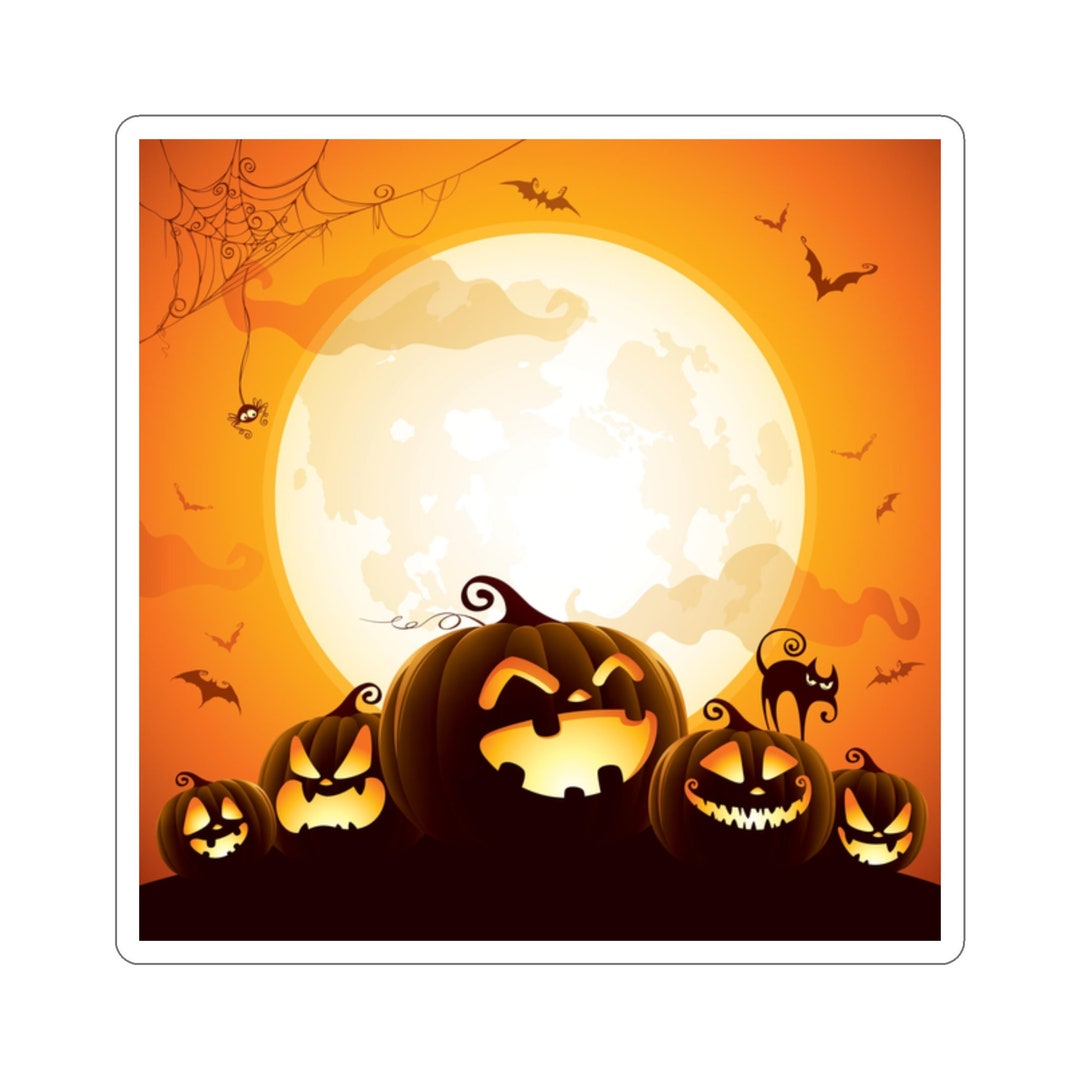 Halloweendiecut Stickers Etsy