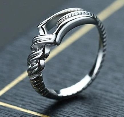 Evangelion Spear Of Longinus Ring Silver 925 U-Treasure In BOX Japan