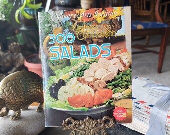 300 Salads - Culinary Arts Institute Vintage Cookbook - 1975 - Kitchen Companion - Recipe Booklet - Plus Handwritten Candy Recipe!