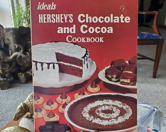 Hershey's Chocolate and Cocoa Cookbook - Ideals - Vintage Cookbook - 1982 - Cookies - Cakes