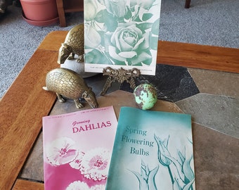 Trio of Gardening Pamphlets - Roses - Dahlias - Spring Flowering Bulbs - U. S. Department of Agriculture - Vintage Booklets - 1967, 1969