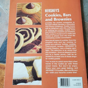 Hershey's Cookies, Bars, and Brownies Ideals Vintage Cookbook 1983 Chocolate Cocoa image 3