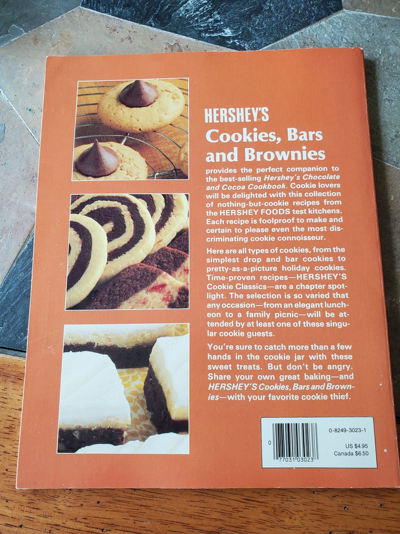 Hershey's Cookies, Bars, and Brownies Ideals Vintage Cookbook 1983 Chocolate Cocoa image 3