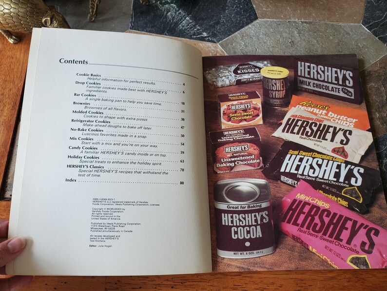 Hershey's Cookies, Bars, and Brownies Ideals Vintage Cookbook 1983 Chocolate Cocoa image 6