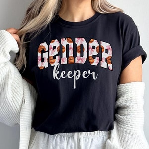 Basketball Keeper Of The Gender Shirt Gender Reveal Gender Keeper Shirt Free Throw or Bows Pink or Blue Baby Shower Gender Reveal Ideas