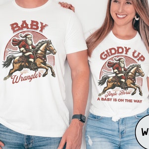 Couples Christmas Pregnancy Announcement Shirts Mommy Daddy Shirts Pregnancy Reveal Shirts Holiday Pregnancy Announcement Winter Pregnancy