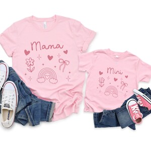 Mama and Mini Shirt Set Mama Mini Shirt Mommy and Daughter Matching Set Mother’s Day Gift Toddler Tee New Mom TShirt Baby Gift Mini Mama Tee