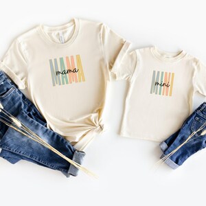 Mama and Mini Shirt Set Mama Mini Shirt Mommy and Daughter Matching Set Mother’s Day Gift Toddler Tee New Mom TShirt Baby Gift Mini Mama Tee