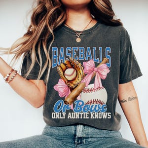 Baseball or Bow Gender Reveal Shirt Baseball Gender Reveal Balls or Bows Only I Know Keeper of the Gender Auntie Gender Keeper Reveal Ideas