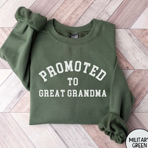 Promoted To Great Grandma Great Grandma Shirt Great Grandma Gift Great Grandmother Gift New Grandma Gift Grandma Tshirt Grandma Shirts