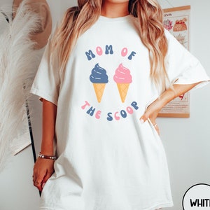 Whats The Scoop Gender Reveal Party Shirts Mom of The Scoop Ice Cream Shirt Auntie Gender Reveal Shirt Team Boy Girl Gender Reveal Themes