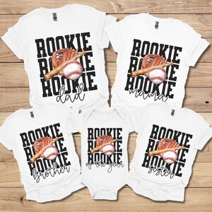 Custom Baseball Family Shirts, Matching Family Baseball Birthday Shirt, Rookie of the Year, Baseball 1st Birthday TShirt, Baseball Mama Tee