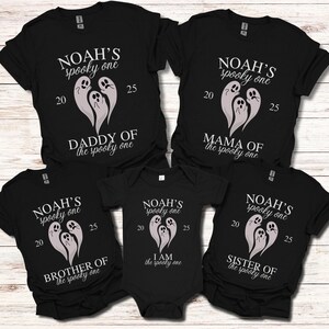 Custom Halloween Birthday Shirt Halloween 1st Birthday Shirt Personalized 1st Birthday Halloween Spooky One Matching Family Shirts Dad Mom