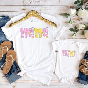 Mama and Mini Shirt Set Mama Mini Shirt Mommy and Daughter Matching Set Mother’s Day Gift Toddler Tee New Mom TShirt Baby Gift Mini Mama Tee