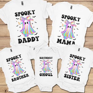 Custom Halloween Birthday Shirt Halloween 1st Birthday Shirt Personalized 1st Birthday Halloween Spooky One Matching Family Shirts Dad Mom