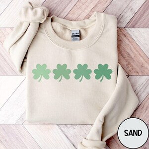 St. Patricks Day Sweatshirt, Lucky Shamrock Sweatshirt, Clover Sweatshirt, Simple Sweater, Womens St Paddys Day, Lucky Crewneck, Irish Shirt