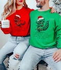 Ugly Couples Christmas Sweater, Raccoon Couple Sweaters, Couples Christmas Sweaters, Christmas Sweatshirts, Matching Couple Christmas Shirt