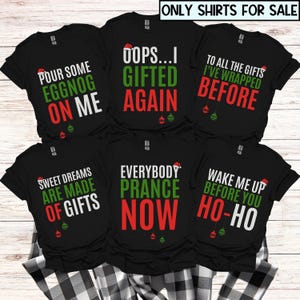 Funny Family Christmas Pajamas Family Christmas PJs Christmas Song Pun Matching Family Christmas Pajamas Family Christmas Shirts Group S0038 image 1
