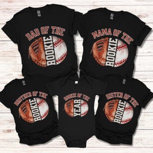 Custom Baseball Family Shirts, Matching Family Baseball Birthday Shirt, Rookie of the Year, Baseball 1st Birthday TShirt, Baseball Mama Tee