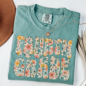 Fourth Grade Teacher Shirt Comfort Colors Back To School Tee Grade Level TShirt Floral Teacher Shirt Fourth Grade Teacher Team