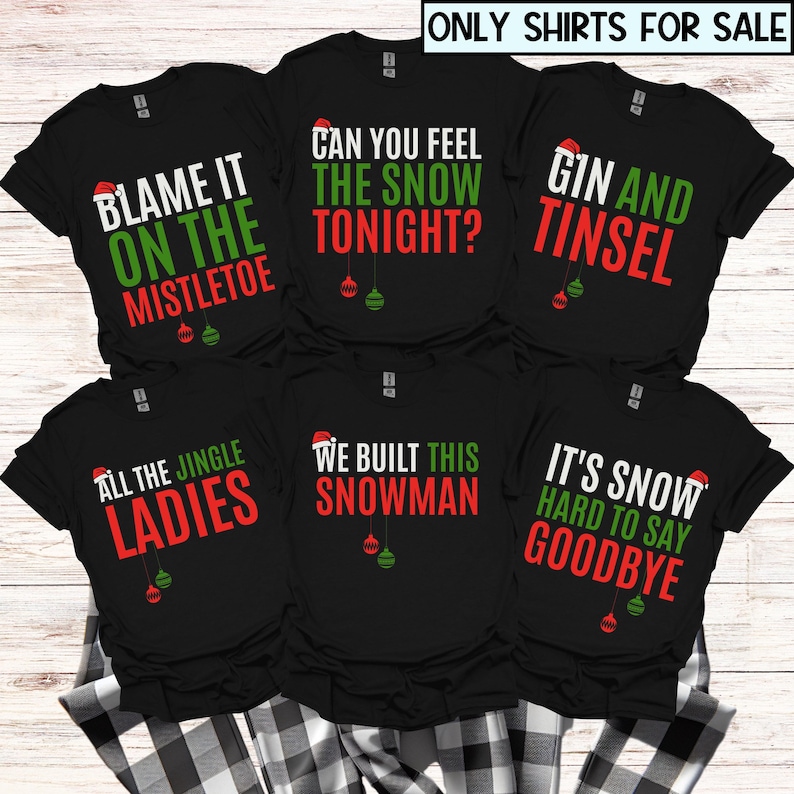 Funny Family Christmas Pajamas Family Christmas PJs Christmas Song Pun Matching Family Christmas Pajamas Family Christmas Shirts Group S0038 image 4