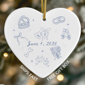 First Christmas Engaged Ornament 2025 Personalized Engagement Gift for Couple Custom Engaged Ornament Personalized First Christmas Keepsake