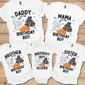 Custom Halloween Birthday Shirt Halloween 1st Birthday Shirt Personalized 1st Birthday Halloween Spooky One Matching Family Shirts Dad Mom