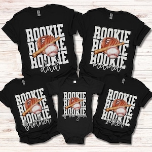 Custom Baseball Family Shirts, Matching Family Baseball Birthday Shirt, Rookie of the Year, Baseball 1st Birthday TShirt, Baseball Mama Tee