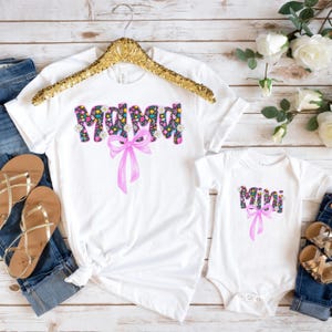 Mama and Mini Shirt Set Mama Mini Shirt Mommy and Daughter Matching Set Mother’s Day Gift Toddler Tee New Mom TShirt Baby Gift Mini Mama Tee