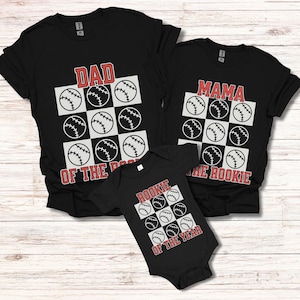 Custom Baseball Family Shirts, Matching Family Baseball Birthday Shirt, Rookie of the Year, Baseball 1st Birthday TShirt, Baseball Mama Tee