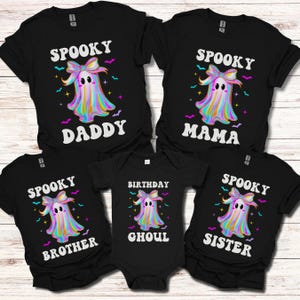 Custom Halloween Birthday Shirt Halloween 1st Birthday Shirt Personalized 1st Birthday Halloween Spooky One Matching Family Shirts Dad Mom